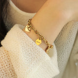 Personalized Women Hearts Bracelet with Names