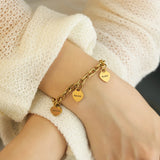Personalized Women Hearts Bracelet with Names