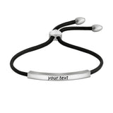 Personalized Name Love Date Adjustable Women Bracelet Jewelry