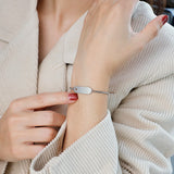 Personalized Heart Bracelet with Your Name Love Date Adjustable Women Jewelry