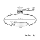 Personalized Heart Bracelet with Your Name Love Date Adjustable Women Jewelry