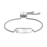 Personalized Heart Bracelet with Your Name Love Date Adjustable Women Jewelry