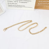 Metal Chain Belt Silver Waistband for Dress Jeans Pants