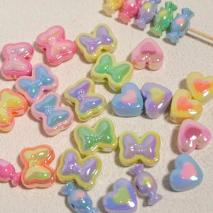 Macaron Candy Butterfly Beads Jewelry Making DIY Kids Pet Necklace