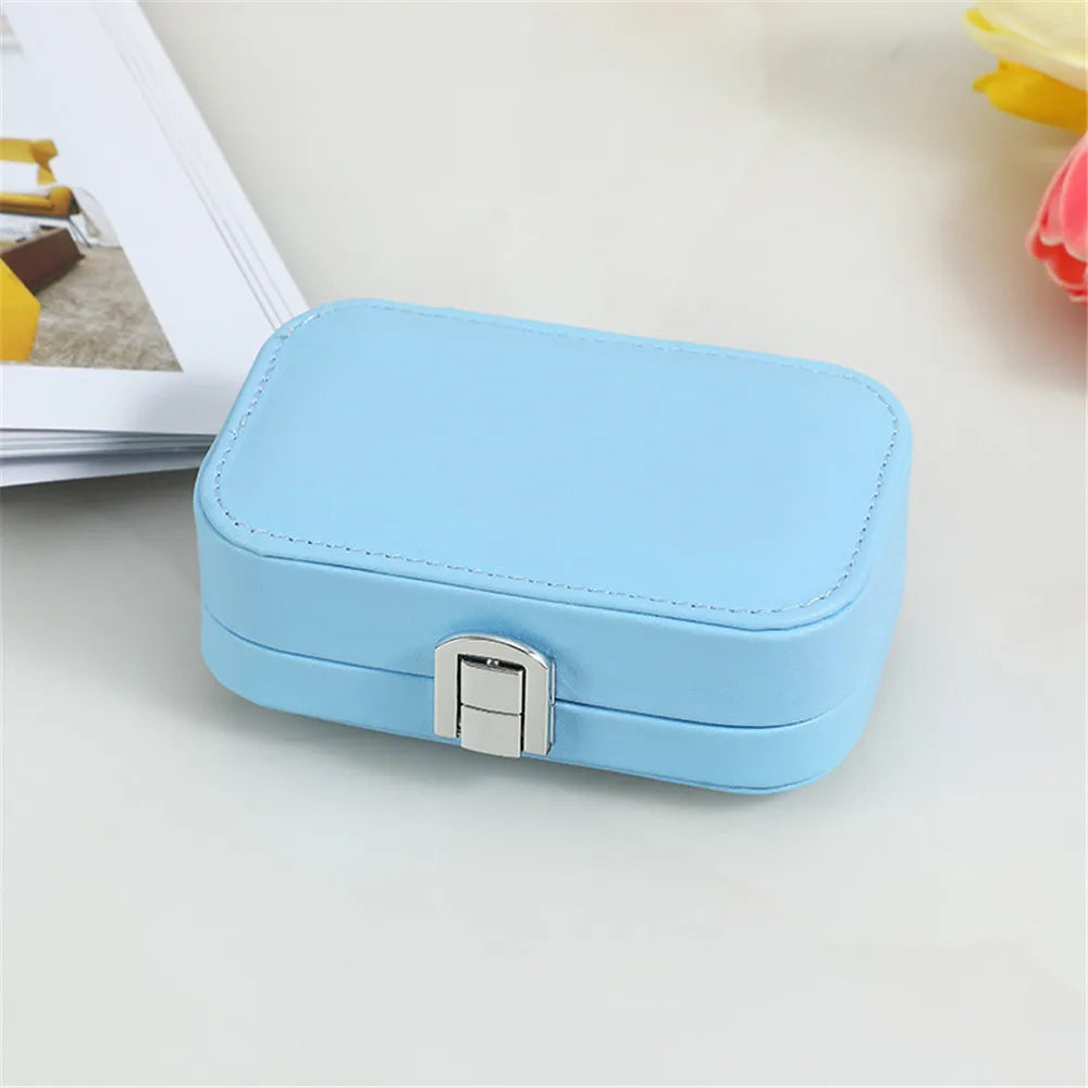 Macaron Double Earrings Necklace Bracelet Storage Box for Women