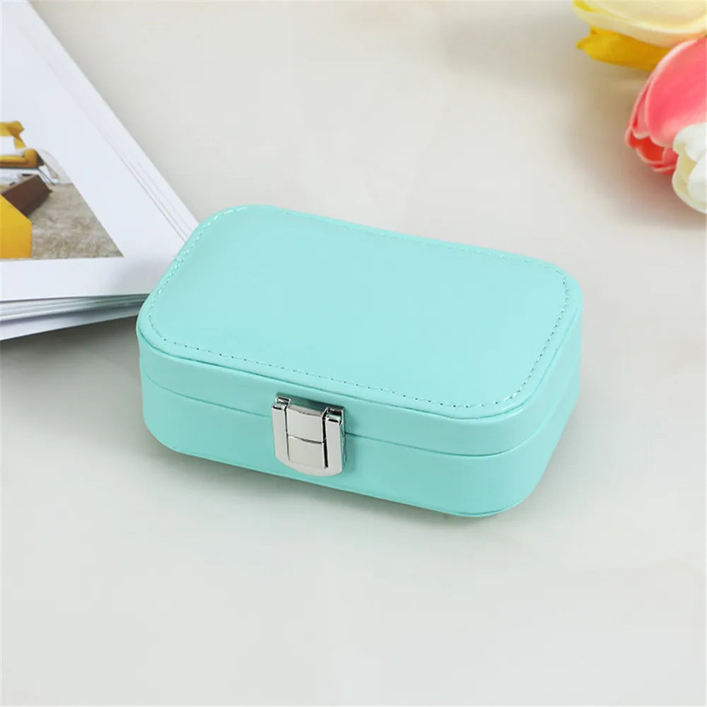 Macaron Double Earrings Necklace Bracelet Storage Box for Women