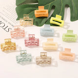 Acrylic Hair Clip Geometry Hairpins Ponytail Clip Crabs Hair Accessories