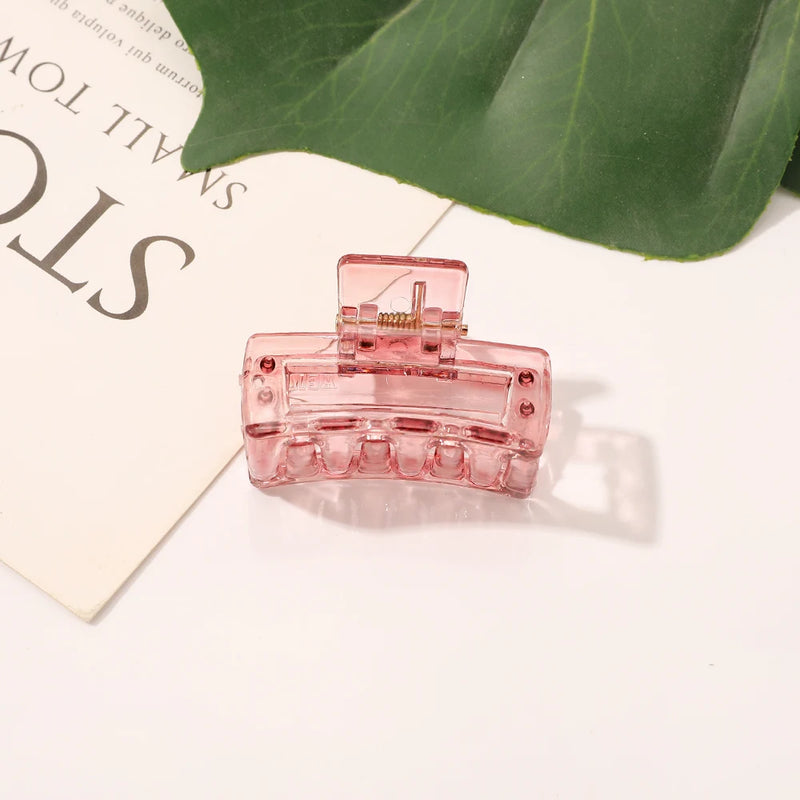 Acrylic Hair Clip Geometry Hairpins Ponytail Clip Crabs Hair Accessories