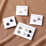 Macaron Solid Magnetic Hijab Scarf Buckles Metal Magnet Pins for Muslim Women