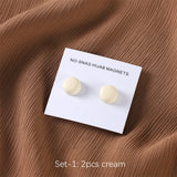 Macaron Solid Magnetic Hijab Scarf Buckles Metal Magnet Pins for Muslim Women
