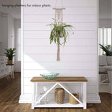 4-Pack Macrame Hangers - Indoor Wall Hanging Planter Holder