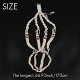 4-Pack Macrame Hangers - Indoor Wall Hanging Planter Holder