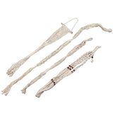 4-Pack Macrame Hangers - Indoor Wall Hanging Planter Holder