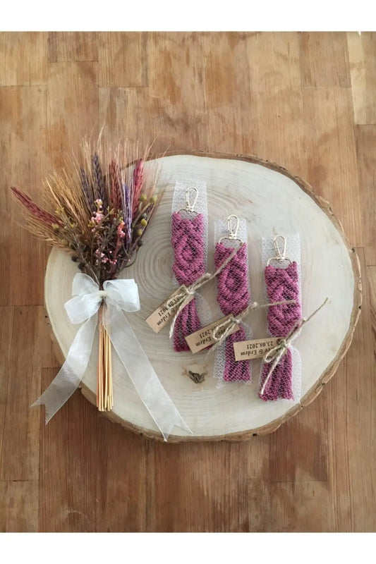Set of 20 Macrame Keychains