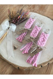 Set of 20 Macrame Keychains Handmade Boho Style