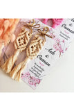 Pink Raw Macrame Keychain Engagement Promise Gift Set of 30 Pcs