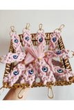 Pink Macrame Keychain Set of 10