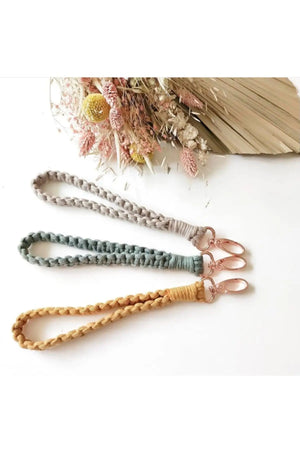 Handmade Macrame Keychain Boho Style Natural Cotton Cord