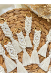 Set of 25 Macrame Pearl Keychains