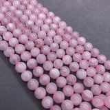 Madagascar Rose Quartz 6/8/10mm Natural Stone Beads Pink Crystal