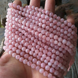 Madagascar Rose Quartz 6/8/10mm Natural Stone Beads Pink Crystal