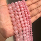 Madagascar Rose Quartzs 4-10mm Natural Stone Beads for Bracelet DIY