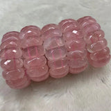 Madagascar Rose Quartz Stone Bracelet Natural Gem Charming Bangle