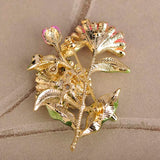 Yellow Chrysanthemum Brooch Wedding Decoration High Plant Suit Lapel Pins