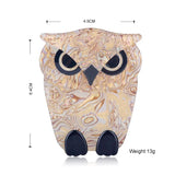 Owl Brooches Acrylic Jewelry Brooch Pins Suit Coat Clips Animal Accessories