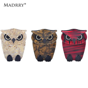 Owl Brooches Acrylic Jewelry Brooch Pins Suit Coat Clips Animal Accessories