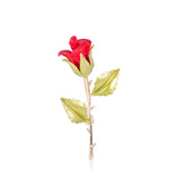 Romantic Enamel Flower Brooch Pins for Engagement Party Hijab Pins
