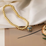 Evil Eye Ball Charm Bracelet Beads Chain Bracelet For Women