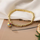 Evil Eye Ball Charm Bracelet Beads Chain Bracelet For Women