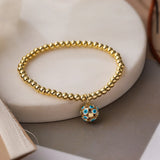 Evil Eye Ball Charm Bracelet Beads Chain Bracelet For Women