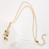 Colorful Enamel Geometry Pendant Necklace for Women