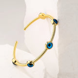 Multi-Color Devil's Eye Bangle Bracelet Women's Jewelry