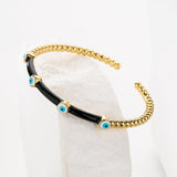 Multi-Color Devil's Eye Bangle Bracelet Women's Jewelry