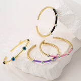 Multi-Color Devil's Eye Bangle Bracelet Women's Jewelry