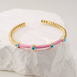 Multi-Color Devil's Eye Bangle Bracelet Women's Jewelry