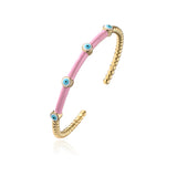 Multi-Color Devil's Eye Bangle Bracelet Women's Jewelry