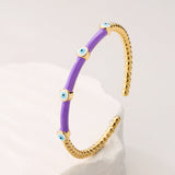 Multi-Color Devil's Eye Bangle Bracelet Women's Jewelry