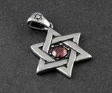 Star of David Pendant with Zircon Gift nj019