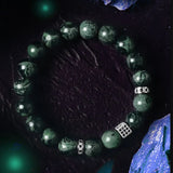 Polar Stone Beads Bracelet with Zircon Microscope for Meditation
