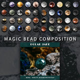 Polar Stone Beads Bracelet with Zircon Microscope for Meditation