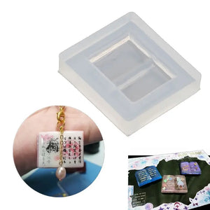 Magic Book Resin Casting Silicone Molds DIY Keychain Earrings