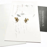 Magic Star Spell Studs Earrings Yellow Handcrafted Jewelry 925 Sterling Silver