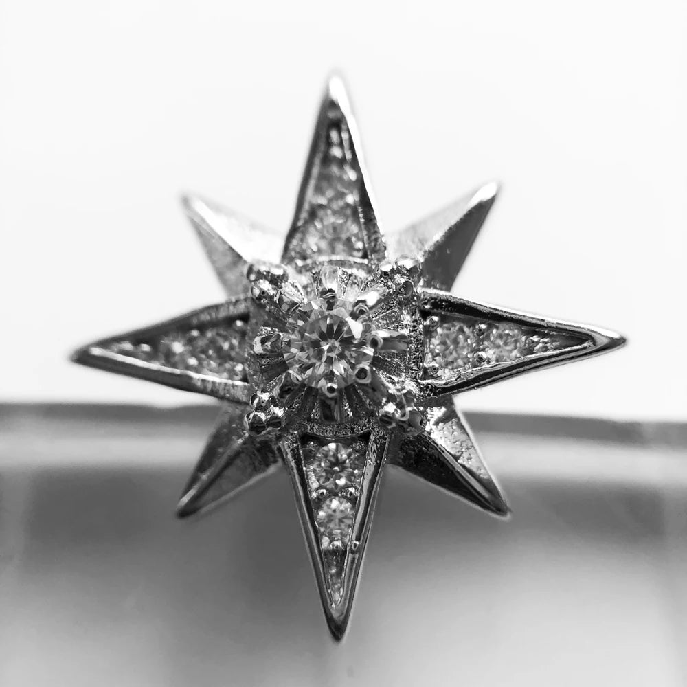 Magic Star Studs Earrings 925 Sterling Silver