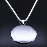 Magic Talisman Stainless Steel Necklace Agla-INRI Protection of Angel