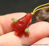 Tibetan Old Agate FALUO Totem 3 hole dZi Bead for DIY Talisman