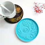 Magic Tree Coaster Epoxy Resin Mold Cup Mat Casting Silicone Mould